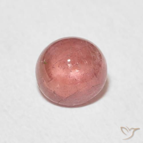 0.72ct طبيعي وردى متوسط تورمالين, دائري, شفاف