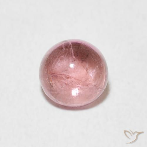 0.56ct طبيعي وردي فاتح تورمالين, دائري, شفاف