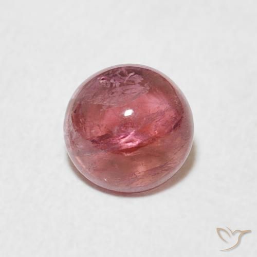 0.91ct طبيعي أحمر عصير الفواكه تورمالين, دائري, شفاف