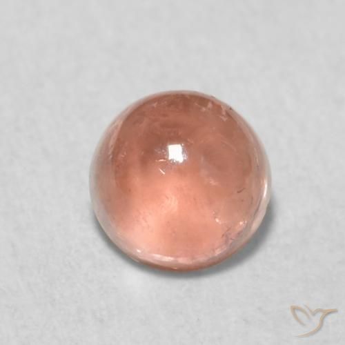 0.65ct طبيعي وردى متوسط تورمالين, دائري, شفاف