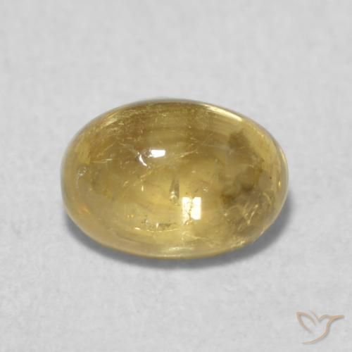 0.72ct طبيعي أصفر توسكانا تورمالين, بيضوي, شفاف