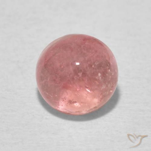 1.23ct طبيعي درجة اللون الوردى تورمالين, دائري, شفاف