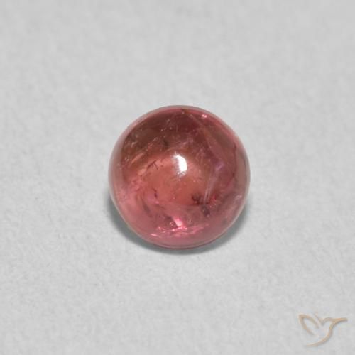 0.69ct طبيعي Medium Dark-Pink تورمالين, دائري, شفاف