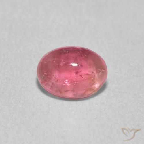 0.67ct طبيعي وردي فاتح تورمالين, بيضوي, شفاف