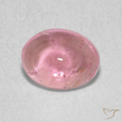 0.65ct طبيعي وردى العلكة فاتح تورمالين, بيضوي, شفاف