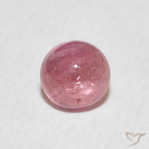 0.64ct طبيعي وردى ماجنتى تورمالين, دائري, شفاف