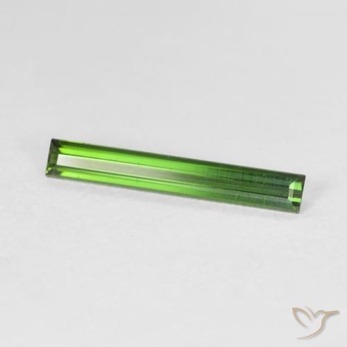 تورمالين Medium Dark-Green طبيعي، باجيت، 0.78 قيراط، VVS-VS