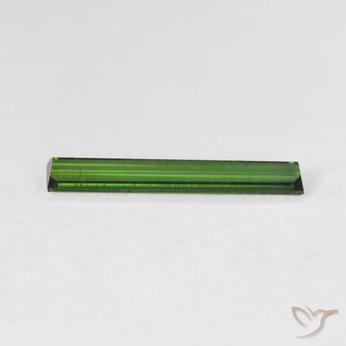 تورمالين Medium Dark-Green طبيعي، باجيت، 0.78 قيراط، VVS-VS