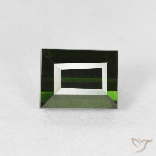 1.19ct طبيعي أخضر الغابات تورمالين, باجيت, VVS-VS