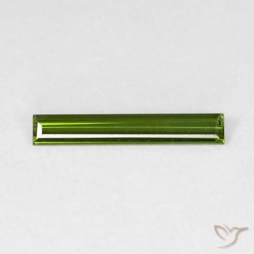 0.55ct طبيعي أخضر الغابات تورمالين, باجيت, VVS