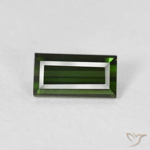 0.95ct طبيعي أخضر دافئ تورمالين, باجيت, VVS