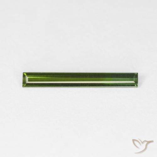 0.41ct طبيعي أخضر الغابات تورمالين, باجيت, VVS, Photo A