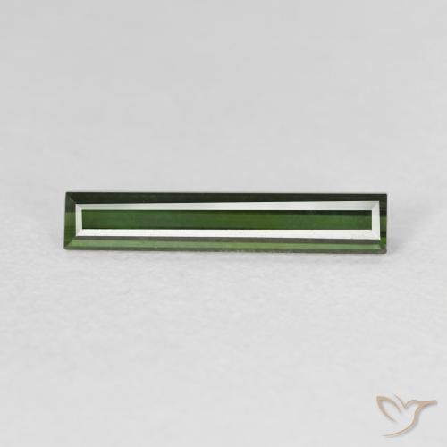 0.95ct طبيعي أخضر الغابات تورمالين, باجيت, VVS