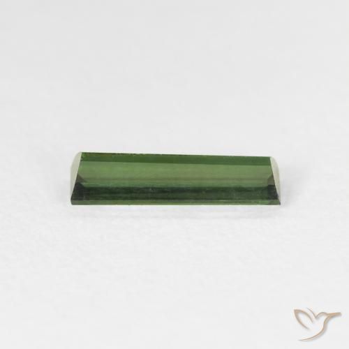 تورمالين Medium Dark-Green طبيعي، باجيت، 0.75 قيراط، قليلا جدا