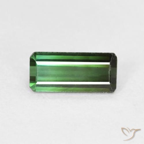 0.86ct طبيعي أخضر تورمالين, قص الزمرد, قليلا جدا