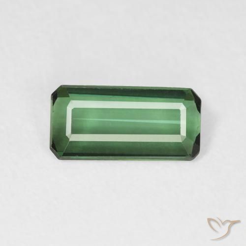 0.95ct طبيعي أخضر تورمالين, قص الزمرد, VVS