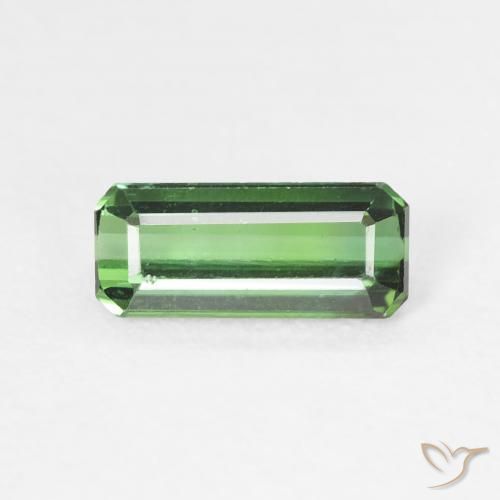 0.79ct طبيعي أخضر تورمالين, قص الزمرد, VVS-VS