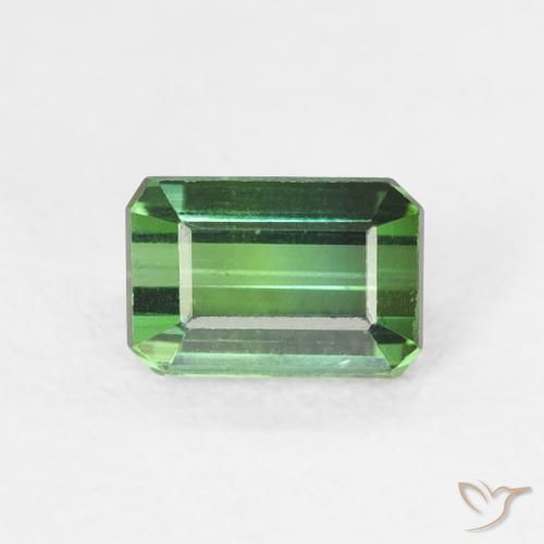 0.61ct طبيعي أخضر تورمالين, قص الزمرد, VVS