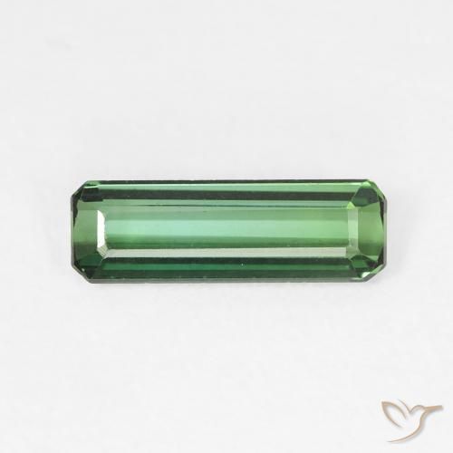 0.97ct طبيعي اخضر فاتح تورمالين, قص الزمرد, VVS-VS