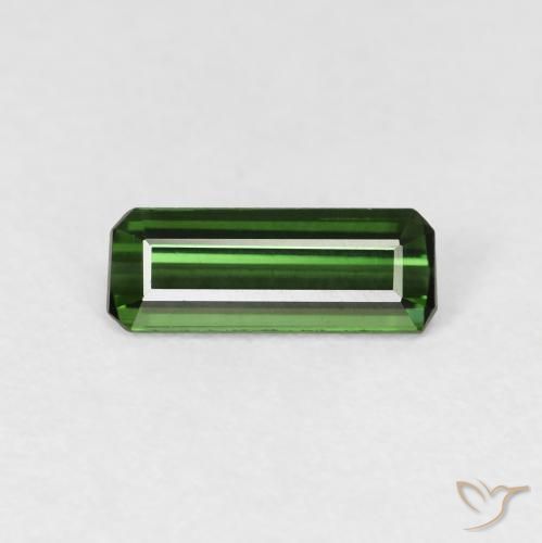 0.69ct طبيعي أخضر غامق تورمالين, قص الزمرد, VVS
