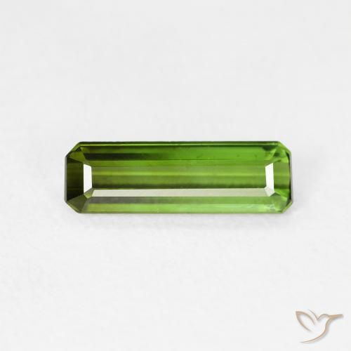 0.77ct طبيعي أخضر غامق تورمالين, قص الزمرد, VVS-VS