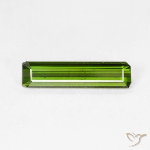1.29ct طبيعي أخضر دافئ تورمالين, قص الزمرد, VVS-VS