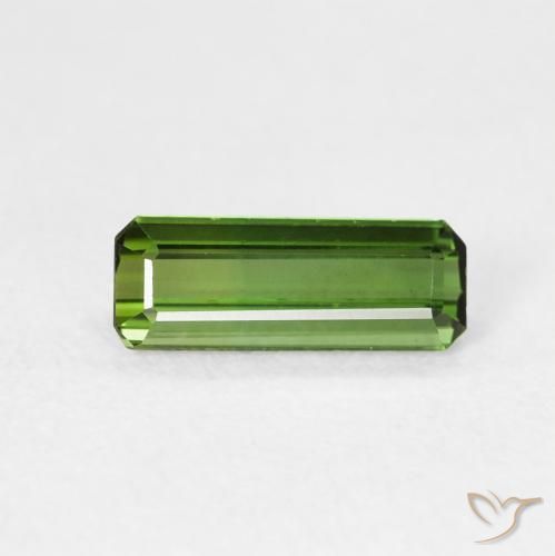 0.69ct طبيعي أخضر متوسط تورمالين, قص الزمرد, VVS-VS