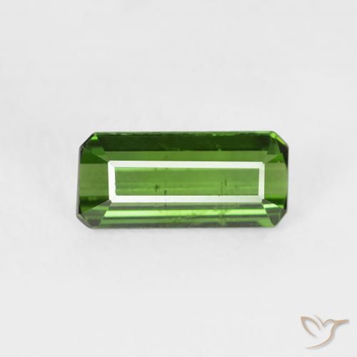 0.73ct طبيعي أخضر الغابات تورمالين, قص الزمرد, قليلا جدا