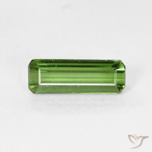 0.86ct طبيعي أخضر الغابات تورمالين, قص الزمرد, قليلا جدا