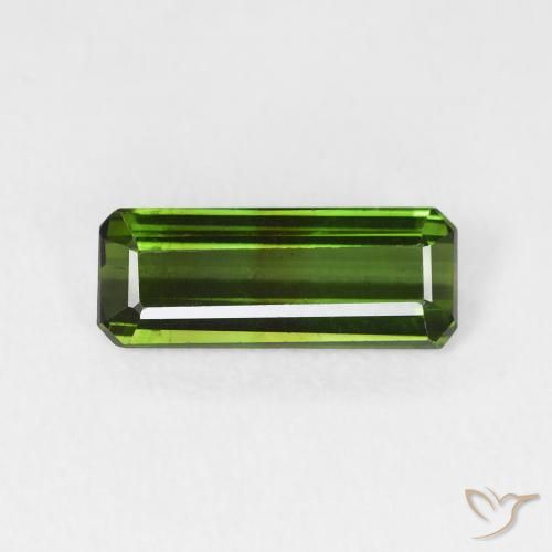 1.04ct طبيعي أخضر الغابات تورمالين, قص الزمرد, قليلا جدا