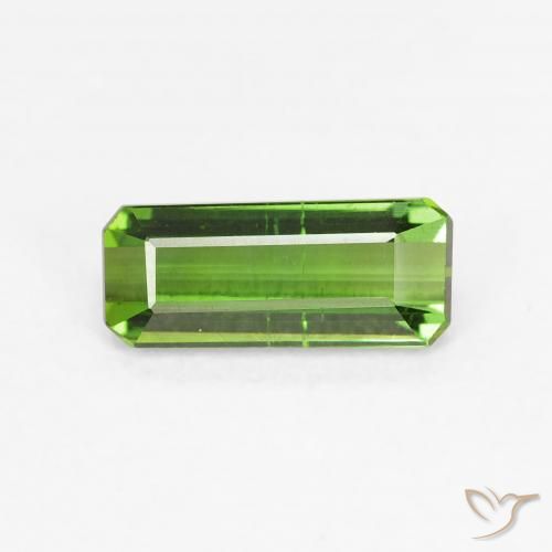 0.73ct طبيعي أخضر الغابات تورمالين, قص الزمرد, قليلا جدا