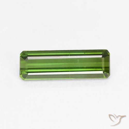 1.17ct طبيعي أخضر متوسط تورمالين, قص الزمرد, VVS-VS