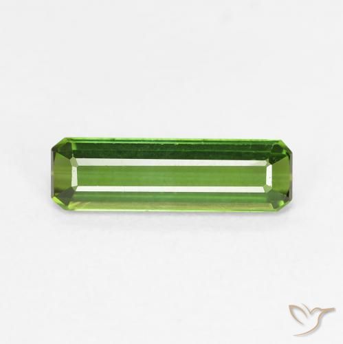 0.80ct طبيعي الأخضر الغامق تورمالين, قص الزمرد, VVS-VS
