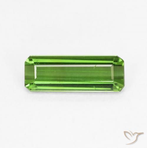 0.78ct طبيعي الأخضر الغامق تورمالين, قص الزمرد, VVS-VS
