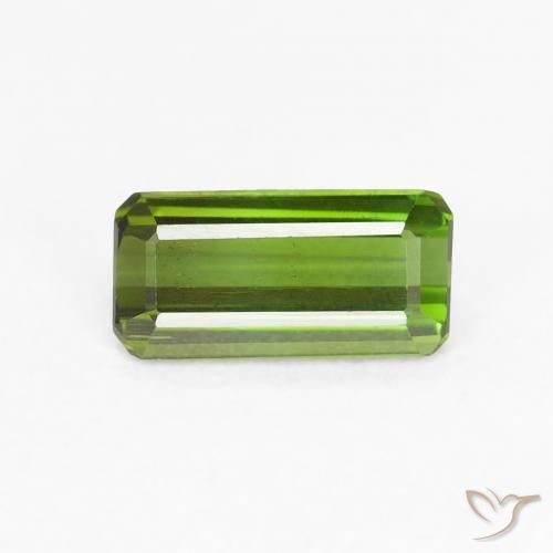 0.59ct طبيعي أخضر دافئ تورمالين, قص الزمرد, VVS-VS