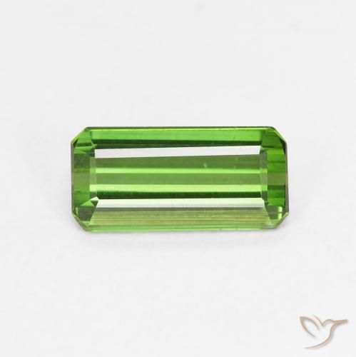 0.89ct طبيعي الأخضر الغامق تورمالين, قص الزمرد, VVS-VS