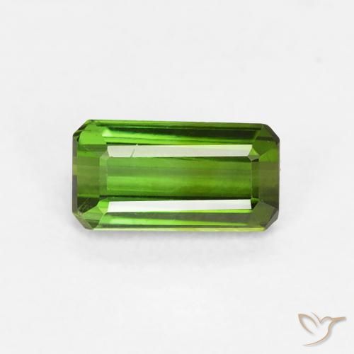0.68ct طبيعي أخضر الغابات تورمالين, قص الزمرد, VVS-VS