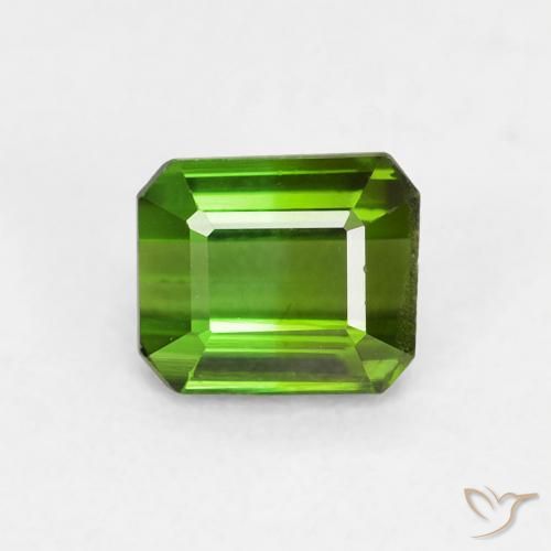0.61ct طبيعي الأخضر الغامق تورمالين, ثمانى / قصة زمرد, VVS-VS, Photo A
