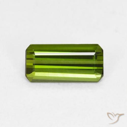 0.63ct طبيعي أخضر الغابات تورمالين, قص الزمرد, VVS-VS