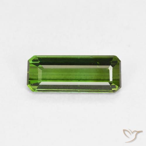 0.82ct طبيعي أخضر غامق تورمالين, قص الزمرد, VVS-VS