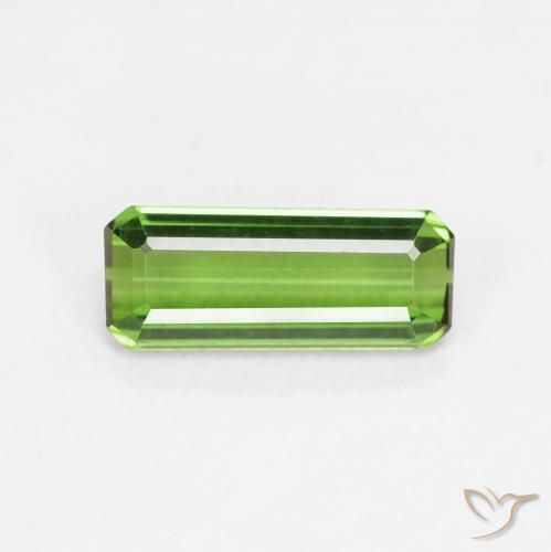 0.98ct طبيعي أخضر الغابات تورمالين, قص الزمرد, VVS-VS