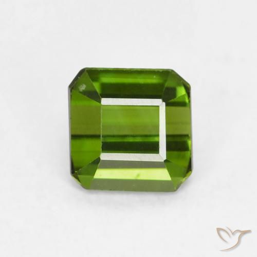 0.62ct طبيعي أخضر الغابات تورمالين, قص الزمرد, VVS