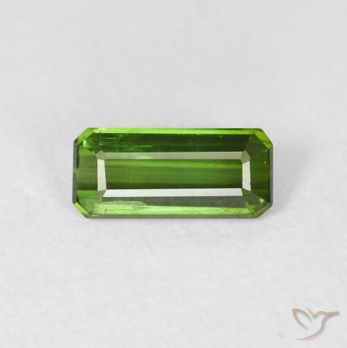 0.80ct طبيعي الأخضر الغامق تورمالين, قص الزمرد, VVS-VS