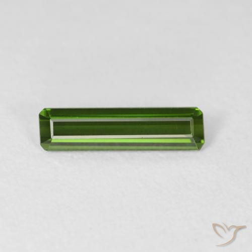 0.98ct طبيعي أخضر الغابات تورمالين, قص الزمرد, VVS-VS
