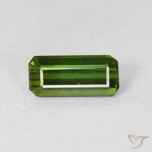 0.84ct طبيعي أخضر الغابات تورمالين, قص الزمرد, VVS-VS