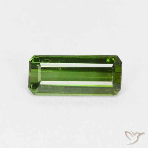 1.01ct طبيعي أخضر غامق تورمالين, قص الزمرد, قليلا جدا