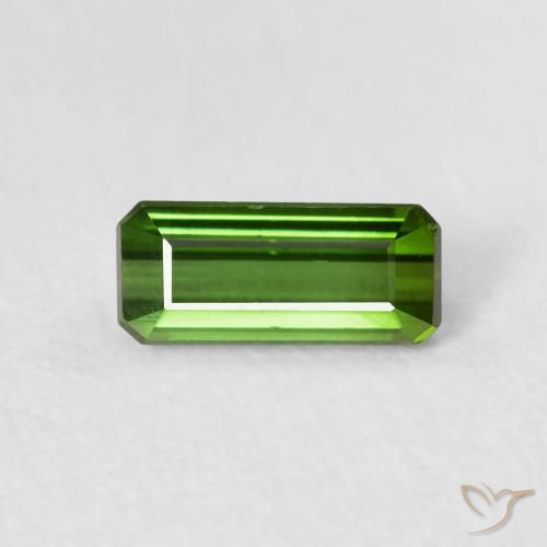 0.84ct طبيعي أخضر الغابات تورمالين, قص الزمرد, قليلا جدا