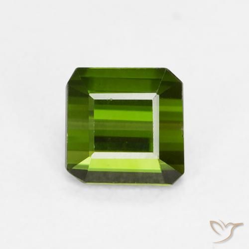 0.68ct طبيعي أخضر الغابات تورمالين, قص الزمرد, VVS