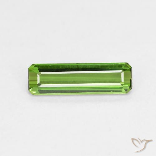 0.80ct طبيعي الأخضر الغامق تورمالين, قص الزمرد, VVS