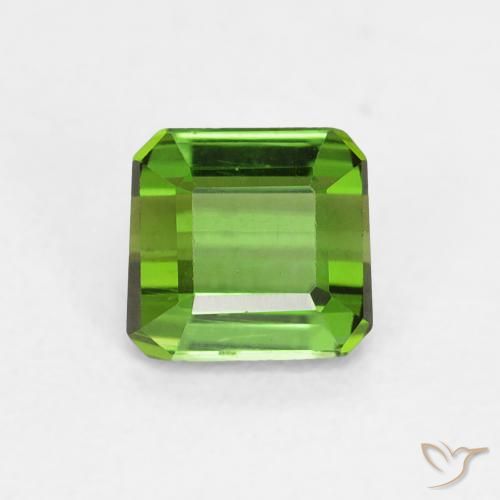 0.68ct طبيعي الأخضر الغامق تورمالين, قص الزمرد, VVS
